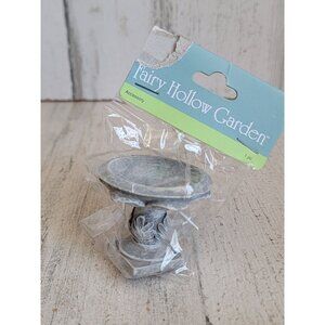 Fairy hollow garden fountain bird bath village accessory Xmas